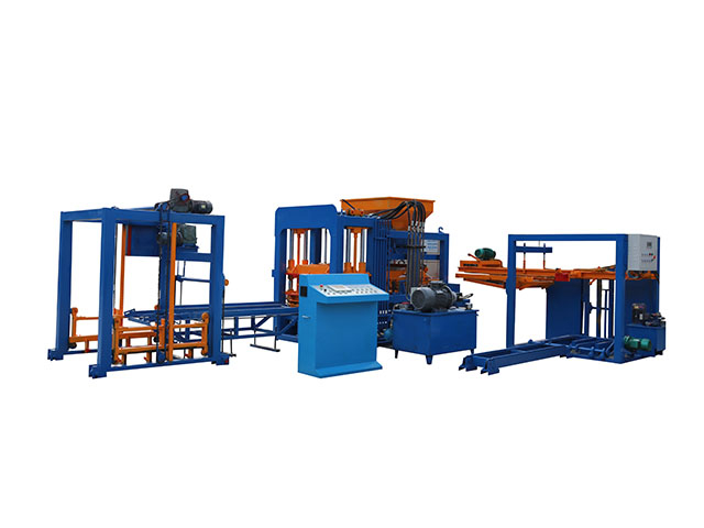 QT4-15 Automatic Concrete Cinder Hollow Block Making Machine, Color Paved Brick Machine 