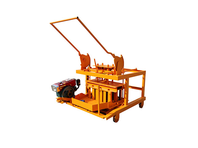 QM4-45 Mobile Diesel Concrete Hollow Block Egg Laying Machine