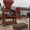 QT40C-1 semi automatic cement brick machinery small scale hollow block production line 