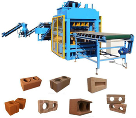 QT4-10 fully automatic hydraulic clay block making machine interlocking earth brick maker supplier