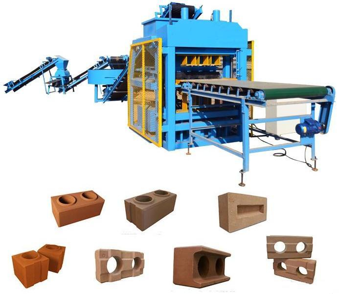 QT4-10 fully automatic hydraulic clay block making machine interlocking earth brick maker supplier