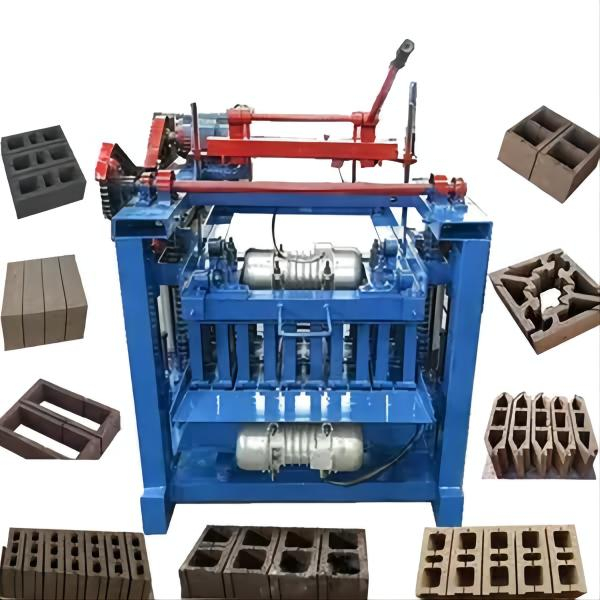 QT40-2 multi functional manual concrete block making machine small brick molding machinery