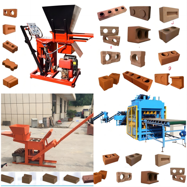 clay block making machine types