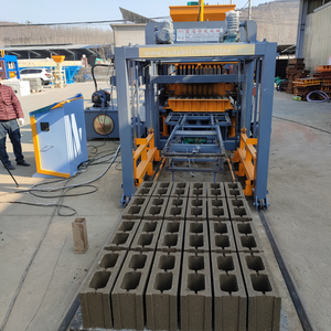 QT10-15 Fully Automatic Concrete Block Machinery Cement Interlocking Brick Making Machine