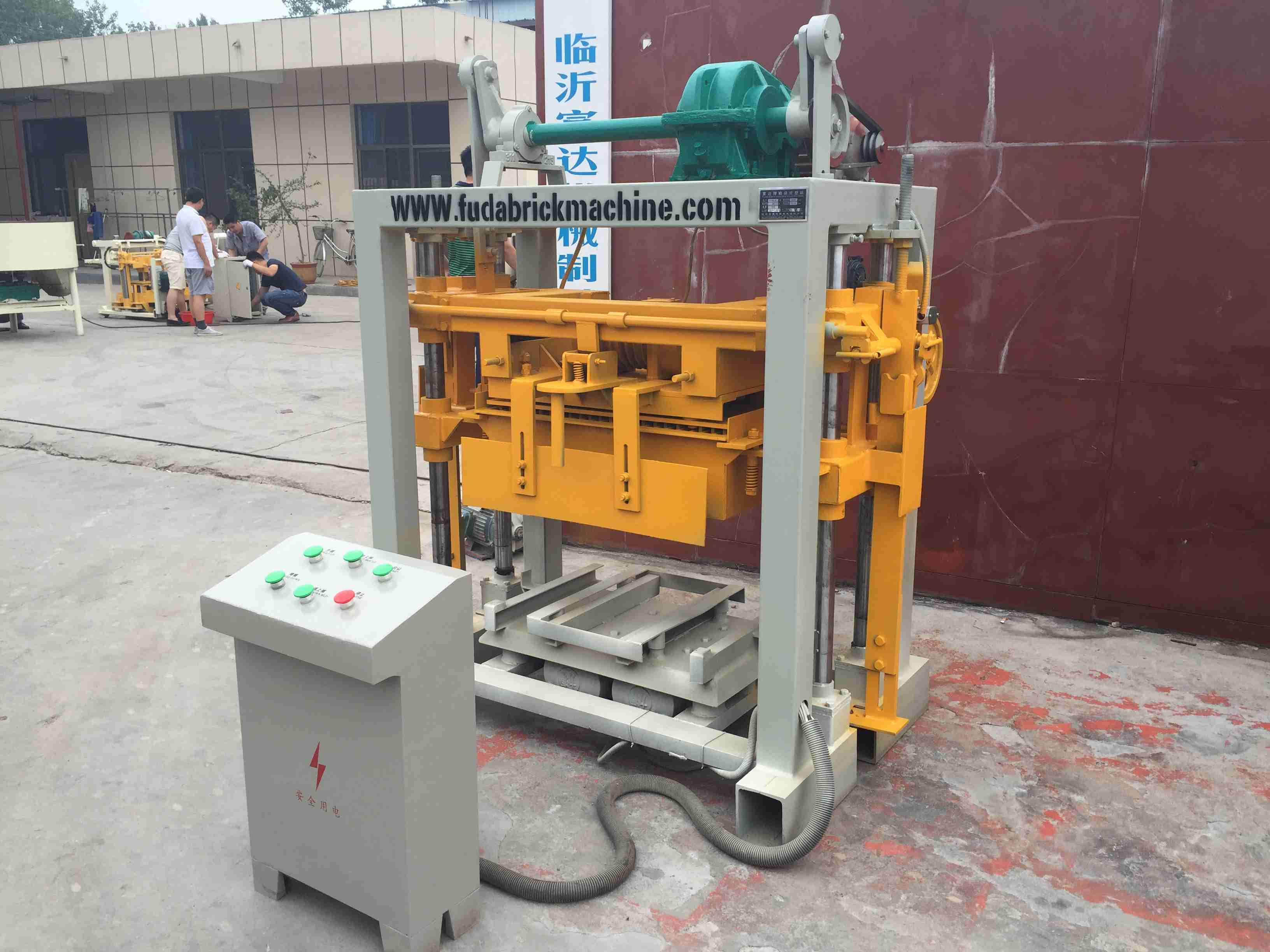 QT40-2 multi functional manual concrete block making machine small brick molding machinery