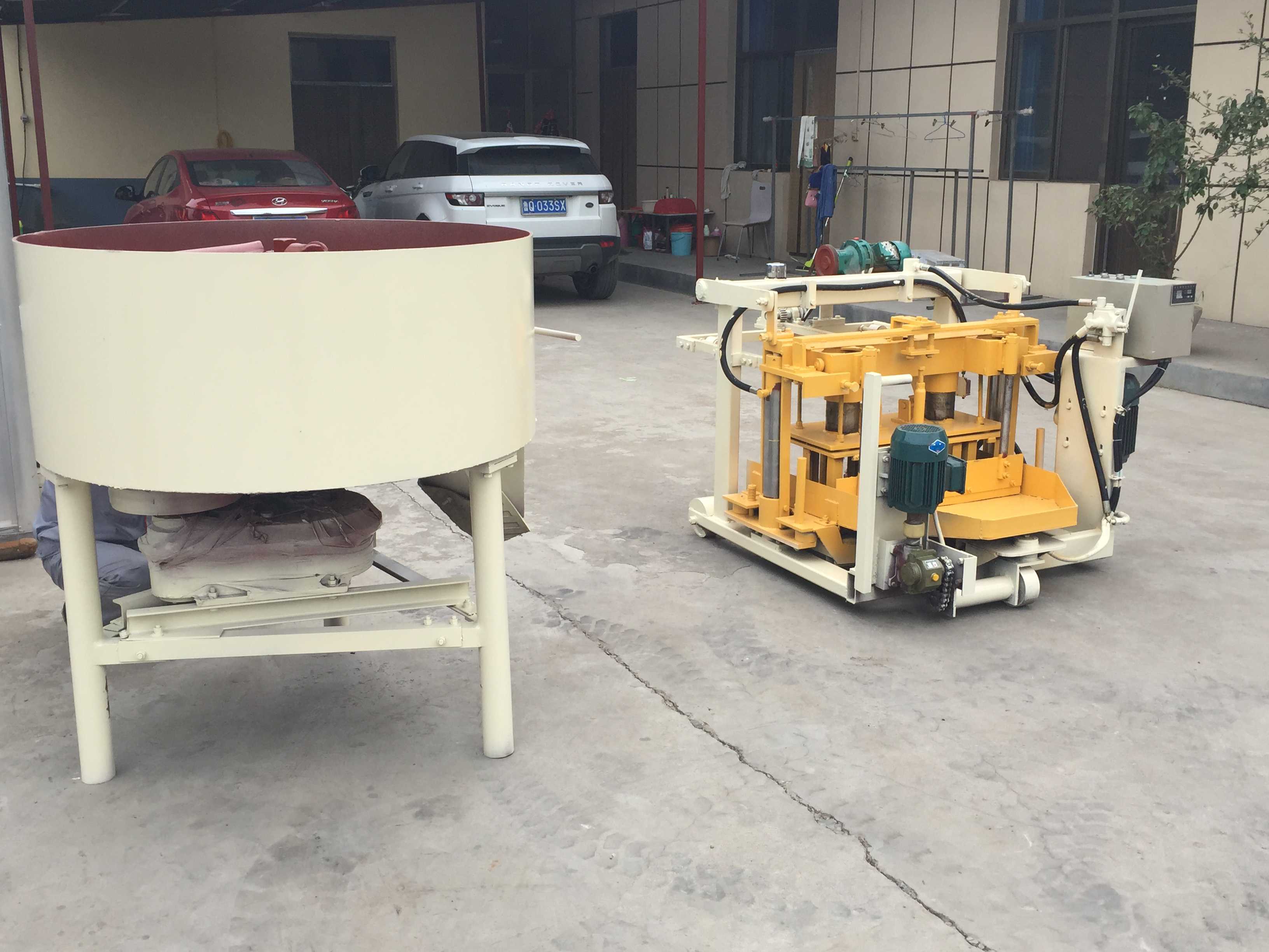 QT40-3A Movable small concrete hollow block egg laying machine brick machine supplier factory