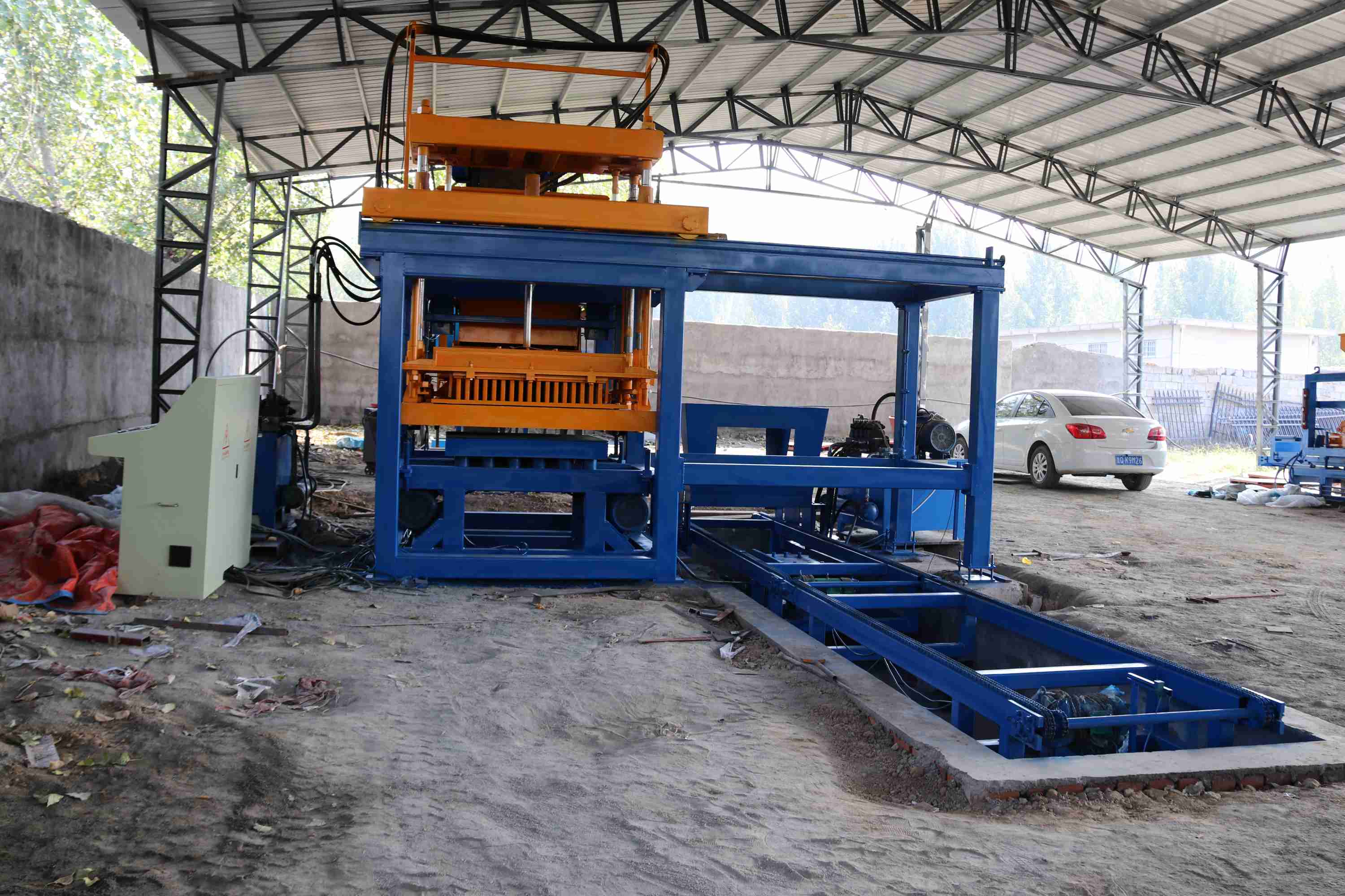 pallet free brick making machine