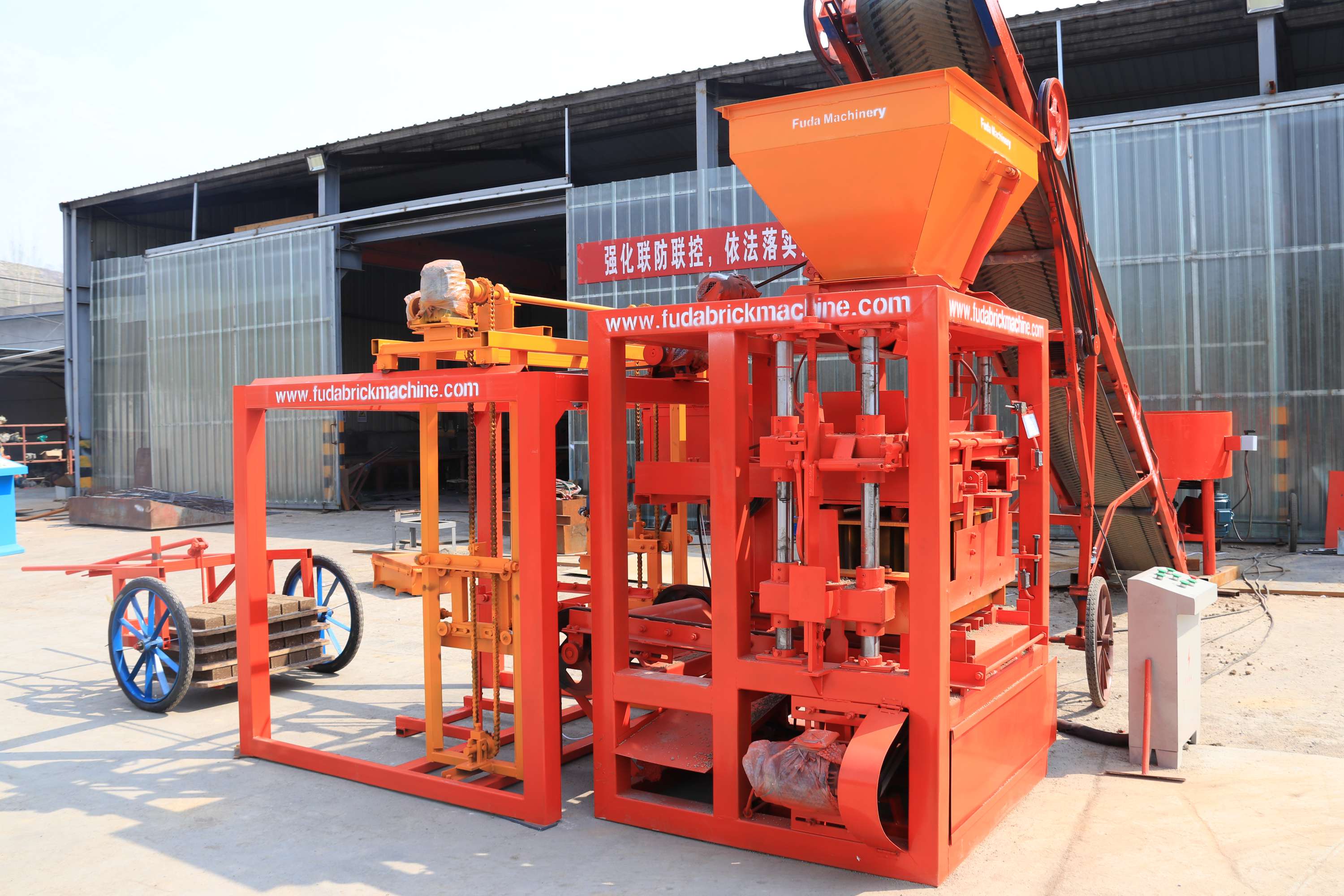 semi automatic brick making machine