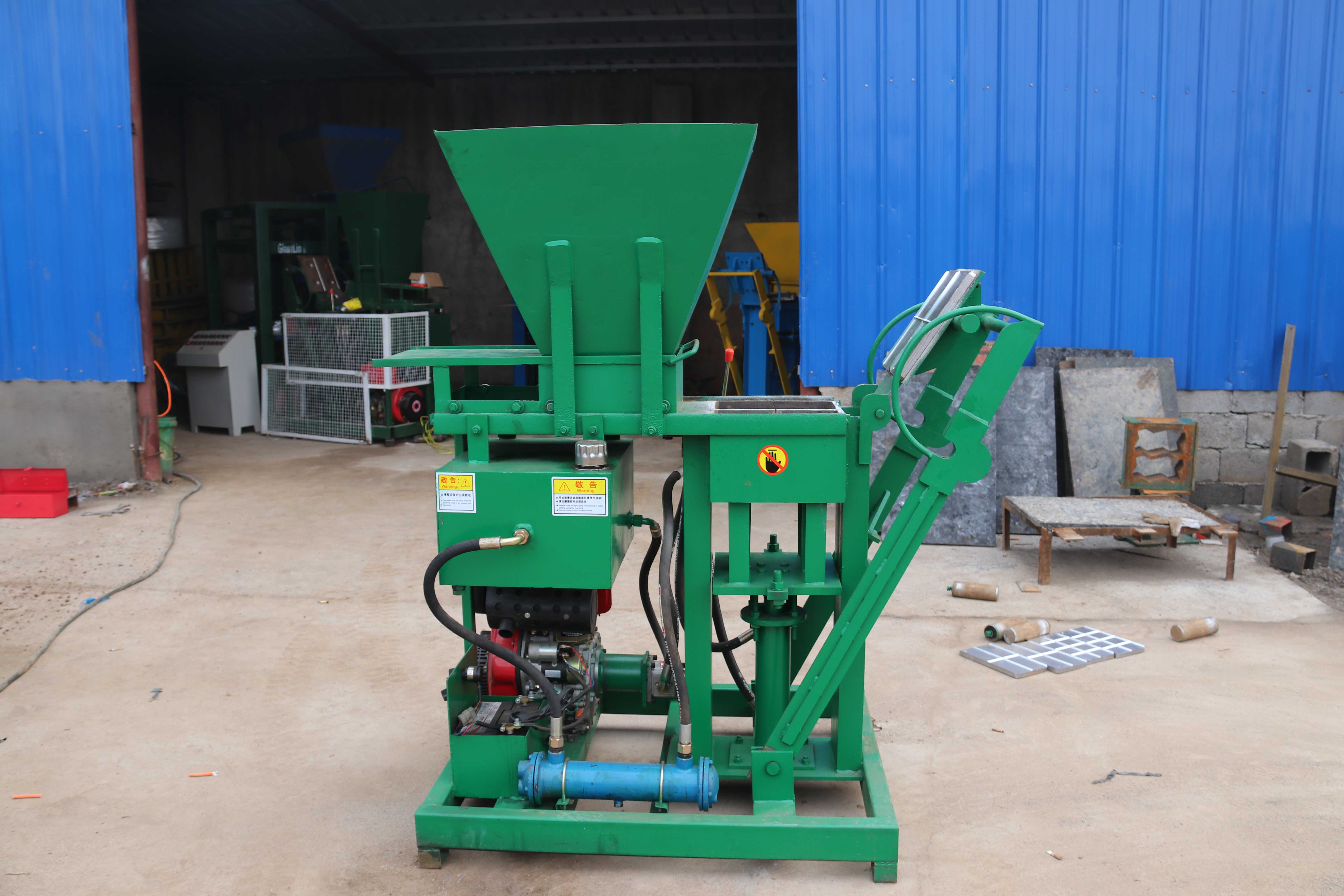 small clay block making machine