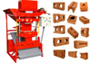 QT2-10 Semi Automatic Clay Block Making Machine Earth Soil Lego Brick Machine