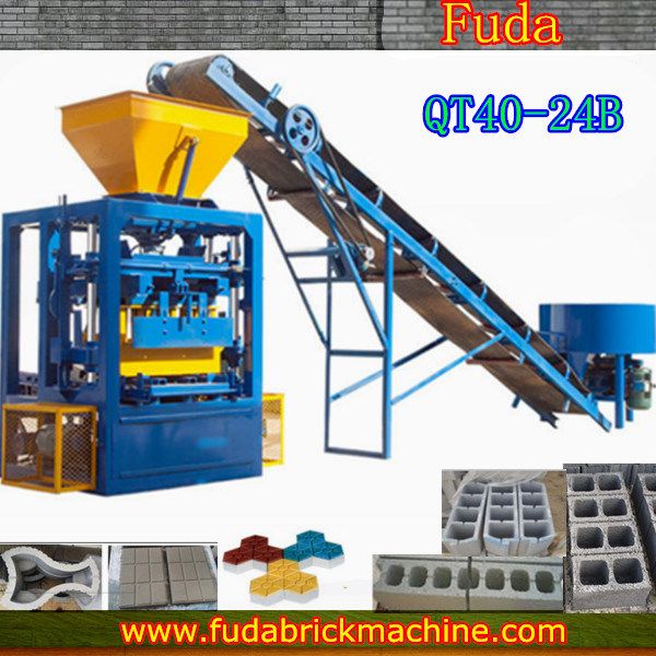 qt4-24 automatic cement block making machine