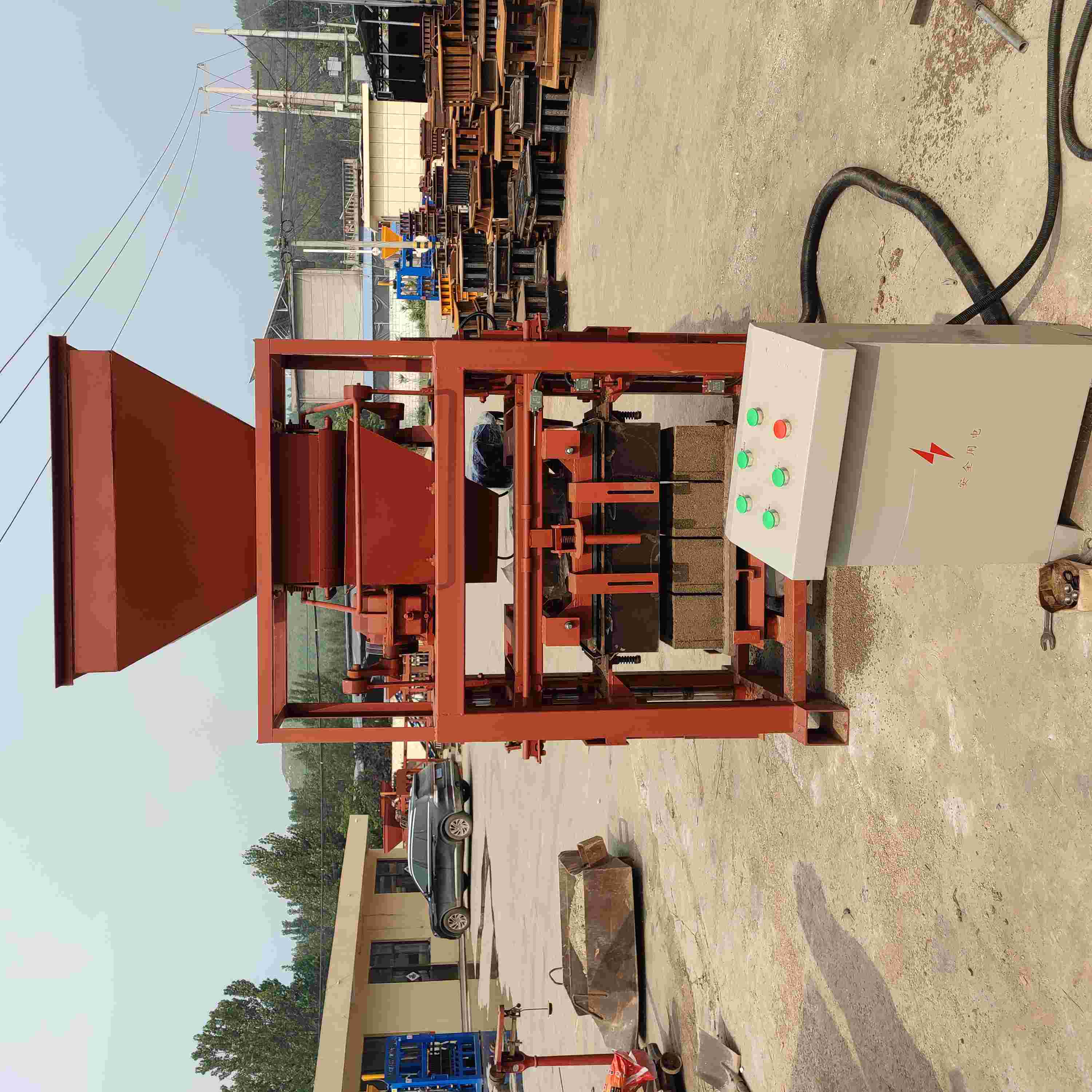 semi automatic brick making machine