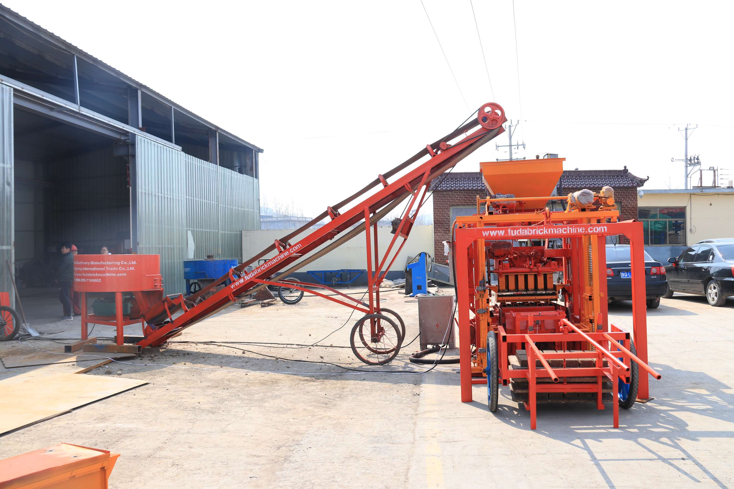 semi automatic brick making machine 